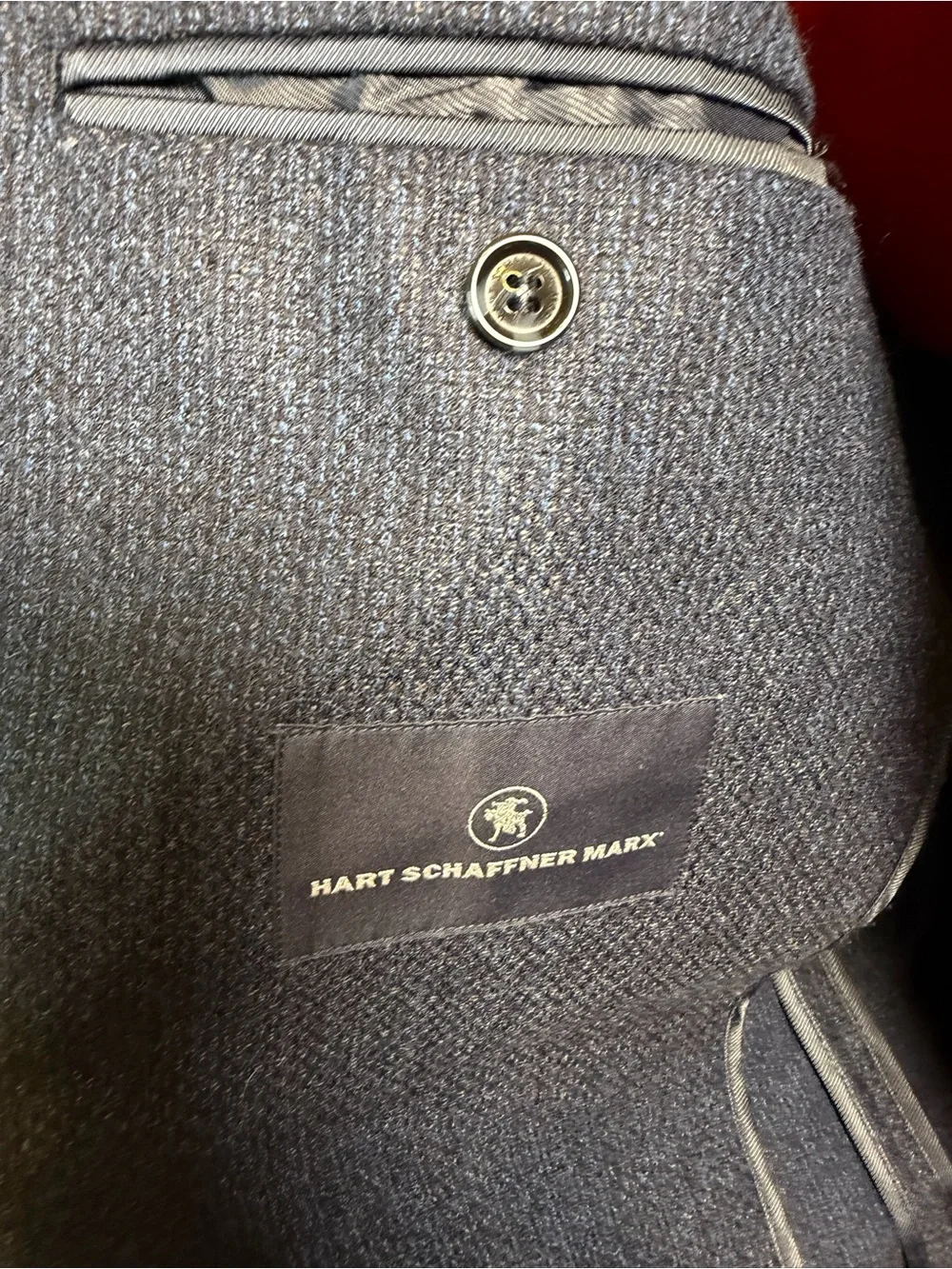 Hart Schaffner Marx Navy Sport Coat…Size XL
